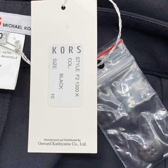 Kors Michael Kors Black Straight Leg Slacks - NWT - Picture 4 of 5